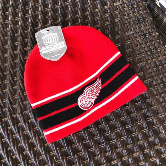 FANATICS/OLD TIME HOCKEY NHL Detroit Red Wings Cap/Toboggan Bundle - Size OS - Picture 3 of 12